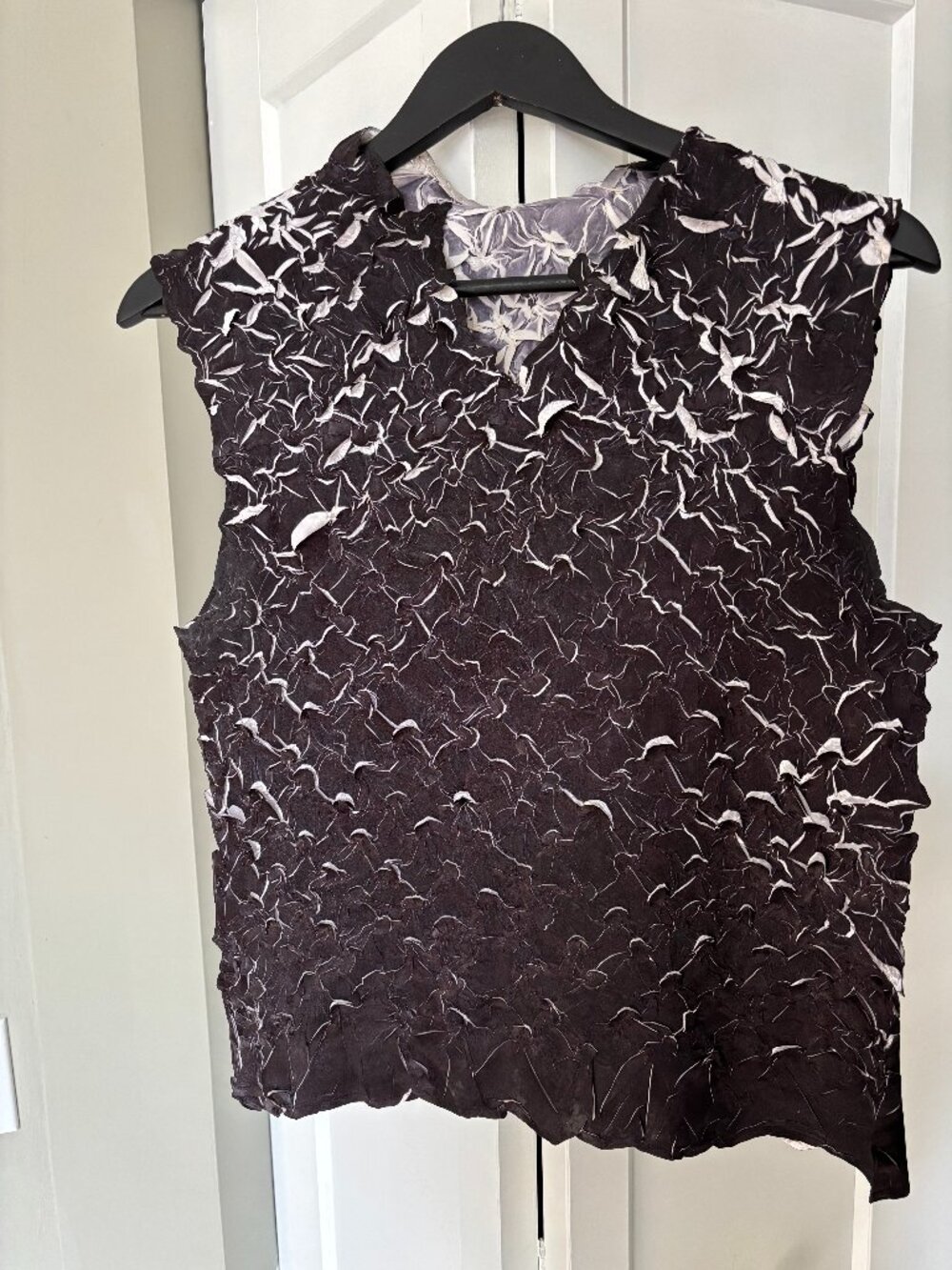 Black + White Dress Top